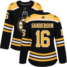 Women's Adidas Boston Bruins Derek Sanderson Black Home Jersey - Premier
