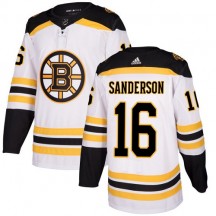 Youth Adidas Boston Bruins Derek Sanderson White Away Jersey - Authentic