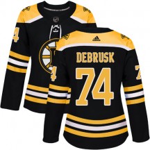 Women's Adidas Boston Bruins Jake DeBrusk Black Home Jersey - Premier