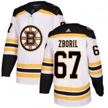 Women's Adidas Boston Bruins Jakub Zboril White Away Jersey - Authentic