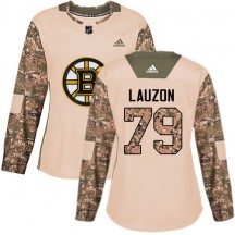 Women's Adidas Boston Bruins Jeremy Lauzon White Away Jersey - Premier