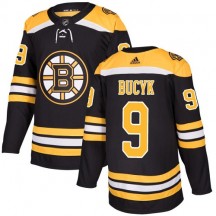 Youth Adidas Boston Bruins Johnny Bucyk Black Home Jersey - Authentic