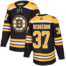 Youth Adidas Boston Bruins Patrice Bergeron Black Home Jersey - Authentic