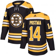Men's Adidas Boston Bruins Paul Postma Black Home Jersey - Premier