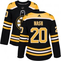 Women's Adidas Boston Bruins Riley Nash Black Home Jersey - Premier