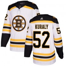 Women's Adidas Boston Bruins Sean Kuraly White Away Jersey - Authentic