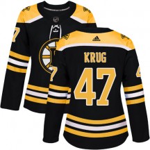 Women's Adidas Boston Bruins Torey Krug Black Home Jersey - Premier