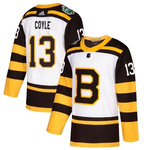 Youth Adidas Boston Bruins Charlie Coyle White 2019 Winter Classic Jersey - Authentic