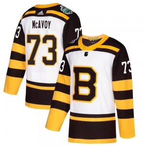 Youth Adidas Boston Bruins Charlie McAvoy White 2019 Winter Classic Jersey - Authentic