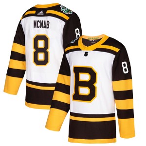 Youth Adidas Boston Bruins Peter Mcnab White 2019 Winter Classic Jersey - Authentic