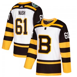 Youth Adidas Boston Bruins Rick Nash White 2019 Winter Classic Jersey - Authentic