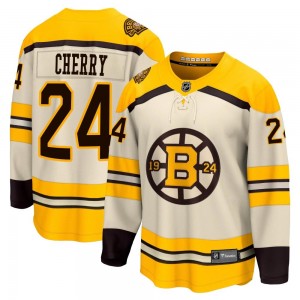 Youth Fanatics Branded Boston Bruins Don Cherry Cream Breakaway 100th Anniversary Jersey - Premier