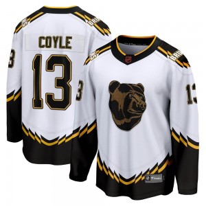 Youth Fanatics Branded Boston Bruins Charlie Coyle White Special Edition 2.0 Jersey - Breakaway