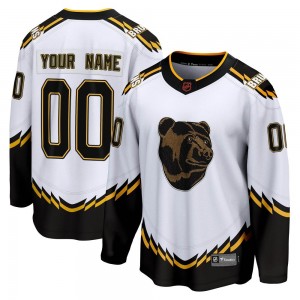 Youth Fanatics Branded Boston Bruins Custom White Custom Special Edition 2.0 Jersey - Breakaway