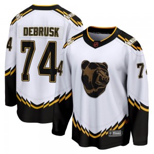 Youth Fanatics Branded Boston Bruins Jake DeBrusk White Special Edition 2.0 Jersey - Breakaway