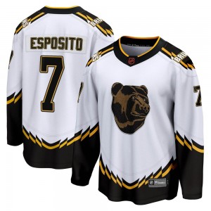 Youth Fanatics Branded Boston Bruins Phil Esposito White Special Edition 2.0 Jersey - Breakaway