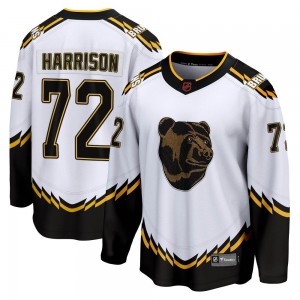 Youth Fanatics Branded Boston Bruins Brett Harrison White Special Edition 2.0 Jersey - Breakaway