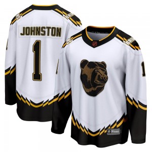 Youth Fanatics Branded Boston Bruins Eddie Johnston White Special Edition 2.0 Jersey - Breakaway
