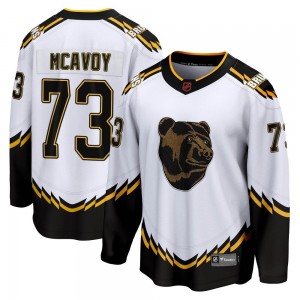 Youth Fanatics Branded Boston Bruins Charlie McAvoy White Special Edition 2.0 Jersey - Breakaway