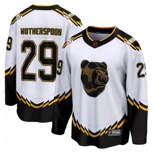 Youth Fanatics Branded Boston Bruins Parker Wotherspoon White Special Edition 2.0 Jersey - Breakaway