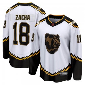 Youth Fanatics Branded Boston Bruins Pavel Zacha White Special Edition 2.0 Jersey - Breakaway