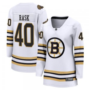 Women's Fanatics Branded Boston Bruins Tuukka Rask White Breakaway 100th Anniversary Jersey - Premier