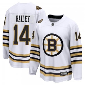 Youth Fanatics Branded Boston Bruins Garnet Ace Bailey White Breakaway 100th Anniversary Jersey - Premier