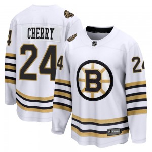 Youth Fanatics Branded Boston Bruins Don Cherry White Breakaway 100th Anniversary Jersey - Premier