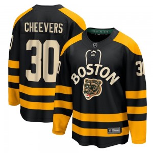 Men's Fanatics Branded Boston Bruins Gerry Cheevers Black 2023 Winter Classic Jersey - Breakaway