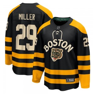 Men's Fanatics Branded Boston Bruins Jay Miller Black 2023 Winter Classic Jersey - Breakaway
