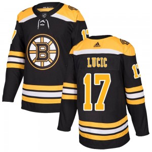 Men's Adidas Boston Bruins Milan Lucic Black Home Jersey - Authentic