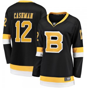 Women's Fanatics Branded Boston Bruins Wayne Cashman Black Breakaway Alternate Jersey - Premier
