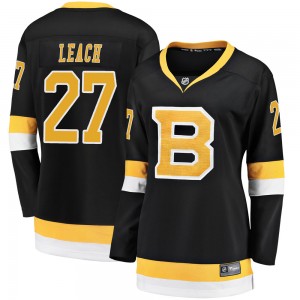 Women's Fanatics Branded Boston Bruins Reggie Leach Black Breakaway Alternate Jersey - Premier
