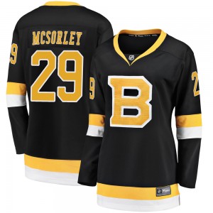 Women's Fanatics Branded Boston Bruins Marty Mcsorley Black Breakaway Alternate Jersey - Premier