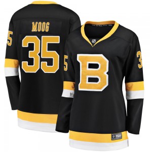 Women's Fanatics Branded Boston Bruins Andy Moog Black Breakaway Alternate Jersey - Premier