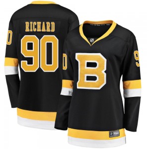 Women's Fanatics Branded Boston Bruins Anthony Richard Black Breakaway Alternate Jersey - Premier