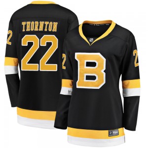 Women's Fanatics Branded Boston Bruins Shawn Thornton Black Breakaway Alternate Jersey - Premier