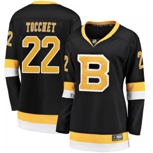 Women's Fanatics Branded Boston Bruins Rick Tocchet Black Breakaway Alternate Jersey - Premier