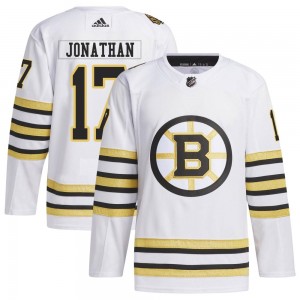 Men's Adidas Boston Bruins Stan Jonathan White 100th Anniversary Primegreen Jersey - Authentic