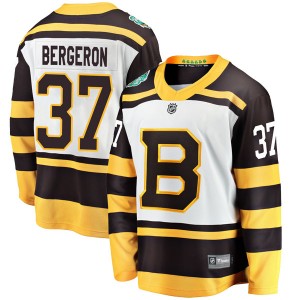 Youth Fanatics Branded Boston Bruins Patrice Bergeron White 2019 Winter Classic Jersey - Breakaway