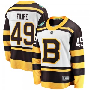 Youth Fanatics Branded Boston Bruins Matt Filipe White 2019 Winter Classic Jersey - Breakaway