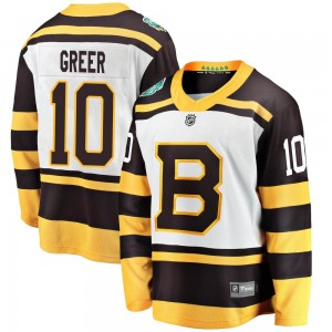 Youth Fanatics Branded Boston Bruins A.J. Greer White 2019 Winter Classic Jersey - Breakaway