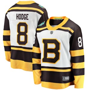 Youth Fanatics Branded Boston Bruins Ken Hodge White 2019 Winter Classic Jersey - Breakaway