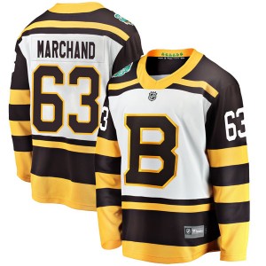Youth Fanatics Branded Boston Bruins Brad Marchand White 2019 Winter Classic Jersey - Breakaway