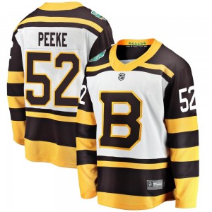Youth Fanatics Branded Boston Bruins Andrew Peeke White 2019 Winter Classic Jersey - Breakaway