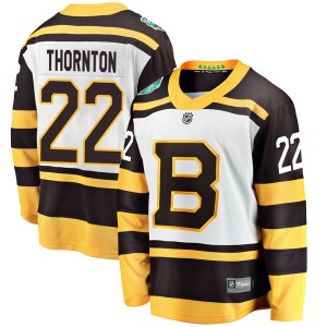 Youth Fanatics Branded Boston Bruins Shawn Thornton White 2019 Winter Classic Jersey - Breakaway