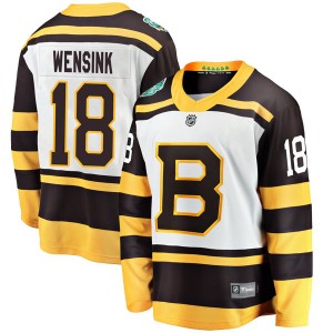 Youth Fanatics Branded Boston Bruins John Wensink White 2019 Winter Classic Jersey - Breakaway