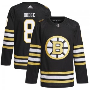 Youth Adidas Boston Bruins Ken Hodge Black 100th Anniversary Primegreen Jersey - Authentic