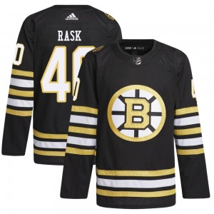 Youth Adidas Boston Bruins Tuukka Rask Black 100th Anniversary Primegreen Jersey - Authentic