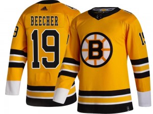 Youth Adidas Boston Bruins Johnny Beecher Gold 2020/21 Special Edition Jersey - Breakaway